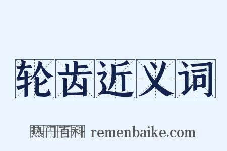 轮齿近义词是什么意思的图片